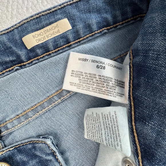 Vintage American Boho Straight Light Blue Jeans, Women's Size 28 L32 - Picture 6 of 8